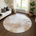 thumbnail image 1 of Addison Rugs Mayfield Premium Machine Washable Transitional Modern Paprika Round Rug, 8' x 8', 1 of 6