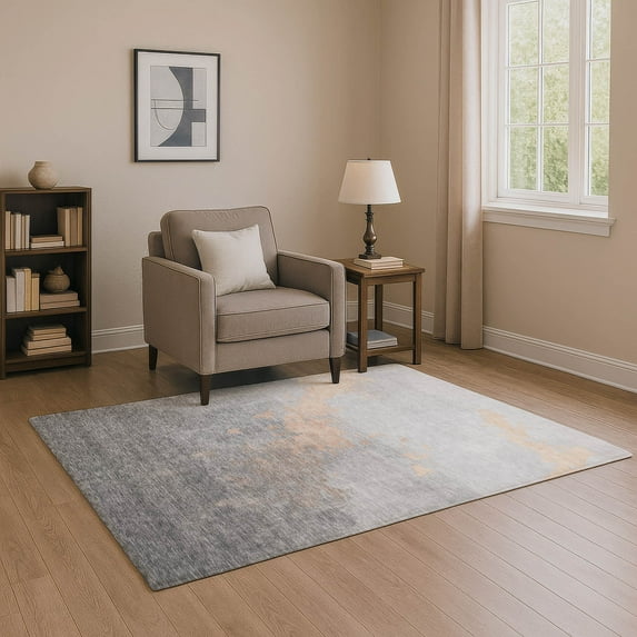 Addison Rugs Mayfield Premium Machine Washable Transitional Modern Peach Rectangle Rug, 8' x 10'