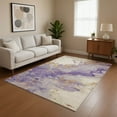 thumbnail image 1 of Addison Rugs Mayfield Premium Machine Washable Transitional Modern Purple Rectangle Rug, 9' x 12', 1 of 7