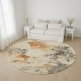 thumbnail image 1 of Addison Rugs Mayfield Premium Machine Washable Transitional Modern Rust Round Rug, 8' x 8', 1 of 6