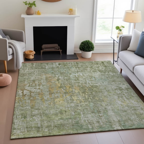 Addison Rugs Mayfield Premium Machine Washable Transitional Modern Sage Rectangle Rug, 8' x 10'