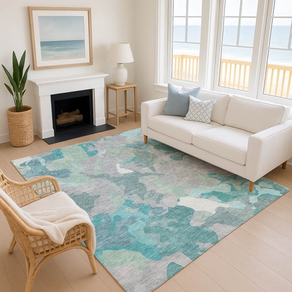 Addison Rugs Mayfield Premium Machine Washable Transitional Modern Taupe Rectangle Rug, 3' x 5'