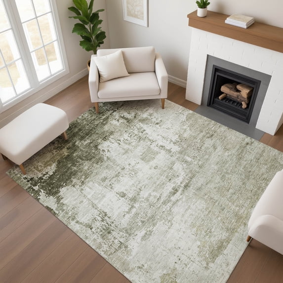 Addison Rugs Mayfield Premium Machine Washable Transitional Modern Taupe Rectangle Rug, 9' x 12'