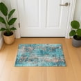 thumbnail image 1 of Addison Rugs Mayfield Premium Machine Washable Transitional Modern Teal Rectangle Rug, 1'8" x 2'6", 1 of 6
