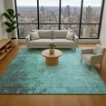 thumbnail image 1 of Addison Rugs Mayfield Premium Machine Washable Transitional Modern Teal Rectangle Rug, 10' x 14', 1 of 7
