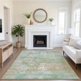 thumbnail image 1 of Addison Rugs Mayfield Premium Machine Washable Transitional Modern Teal Rectangle Rug, 3' x 5', 1 of 7