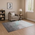 thumbnail image 1 of Addison Rugs Mayfield Premium Machine Washable Transitional Modern Teal Rectangle Rug, 5' x 7'6", 1 of 7