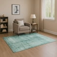 thumbnail image 1 of Addison Rugs Mayfield Premium Machine Washable Transitional Modern Teal Rectangle Rug, 8' x 10', 1 of 7