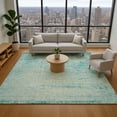 thumbnail image 1 of Addison Rugs Mayfield Premium Machine Washable Transitional Modern Teal Rectangle Rug, 9' x 12', 1 of 7