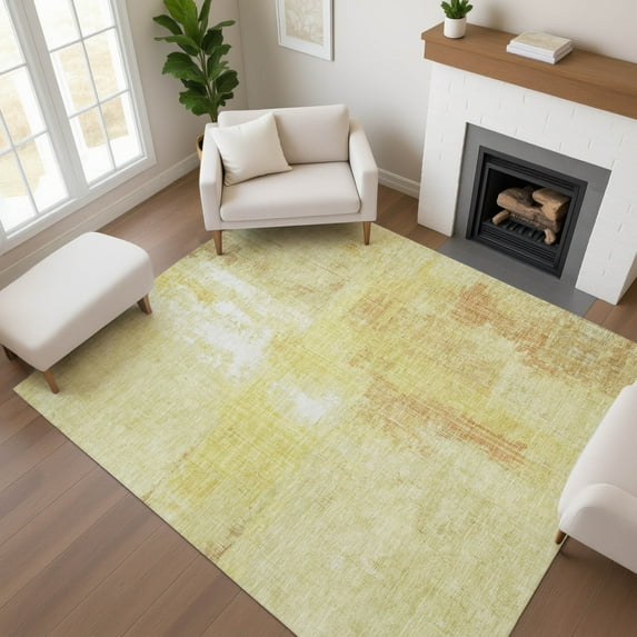 Addison Rugs Mayfield Premium Machine Washable Transitional Modern Wheat Rectangle Rug, 8' x 10'