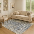 thumbnail image 1 of Addison Rugs Mayfield Premium Machine Washable Transitional Moroccan Blue Rectangle Rug, 10' x 14', 1 of 7