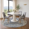 thumbnail image 1 of Addison Rugs Mayfield Premium Machine Washable Transitional Moroccan Blue Round Rug, 8' x 8', 1 of 6