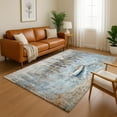 thumbnail image 1 of Addison Rugs Mayfield Premium Machine Washable Transitional Nautical Blue Rectangle Rug, 10' X 14' Machine Washable Transitional Nautical Blue Oversized Sherpa Throw Blanket, 1 of 6