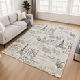 thumbnail image 1 of Addison Rugs Mayfield Premium Machine Washable Transitional Novelty Beige Rectangle Rug, 3' x 5', 1 of 6