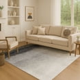 thumbnail image 1 of Addison Rugs Mayfield Premium Machine Washable Transitional Ombre Silver Rectangle Rug, 3' x 5', 1 of 7