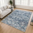 thumbnail image 1 of Addison Rugs Mayfield Premium Machine Washable Transitional Panel Denim Rectangle Rug, 3' x 5', 1 of 6