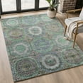 thumbnail image 1 of Addison Rugs Mayfield Premium Machine Washable Transitional Panel Green Rectangle Rug, 5' x 7'6", 1 of 6