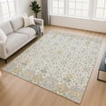 thumbnail image 1 of Addison Rugs Mayfield Premium Machine Washable Transitional Panel Ivory Rectangle Rug, 9' x 12', 1 of 6