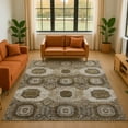 thumbnail image 1 of Addison Rugs Mayfield Premium Machine Washable Transitional Panels Brown Rectangle Rug, 8' x 10', 1 of 7