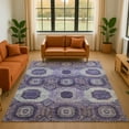 thumbnail image 1 of Addison Rugs Mayfield Premium Machine Washable Transitional Panels Purple Rectangle Rug, 9' x 12', 1 of 7