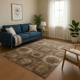 thumbnail image 1 of Addison Rugs Mayfield Premium Machine Washable Transitional Panels Rust Rectangle Rug, 8' x 10', 1 of 7