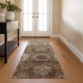 thumbnail image 1 of Addison Rugs Mayfield Premium Machine Washable Transitional Panels Rust Runner Rug, 2'3" x 7'6", 1 of 6
