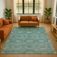 thumbnail image 1 of Addison Rugs Mayfield Premium Machine Washable Transitional Panels Teal Rectangle Rug, 10' x 14', 1 of 7