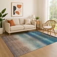 thumbnail image 1 of Addison Rugs Mayfield Premium Machine Washable Transitional Squares Blue Rectangle Rug, 9' x 12', 1 of 7