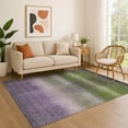 thumbnail image 1 of Addison Rugs Mayfield Premium Machine Washable Transitional Squares Olive Rectangle Rug, 3' x 5', 1 of 7