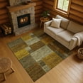 thumbnail image 1 of Addison Rugs Mayfield Premium Machine Washable Transitional Squares Pewter Rectangle Rug, 2'6" x 3'10", 1 of 7