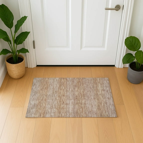 Addison Rugs Mayfield Premium Machine Washable Transitional Stripe Beige Rectangle Rug, 1'8" x 2'6"