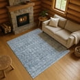 thumbnail image 1 of Addison Rugs Mayfield Premium Machine Washable Transitional Stripe Blue Rectangle Rug, 8' x 10', 1 of 7