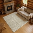 thumbnail image 1 of Addison Rugs Mayfield Premium Machine Washable Transitional Stripe Taupe Rectangle Rug, 8' x 10', 1 of 7