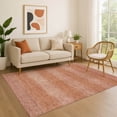 thumbnail image 1 of Addison Rugs Mayfield Premium Machine Washable Transitional Stripe Terracotta Rectangle Rug, 9' x 12', 1 of 7