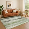 thumbnail image 1 of Addison Rugs Mayfield Premium Machine Washable Transitional Stripes Aloe Rectangle Rug, 2'6" x 3'10", 1 of 7