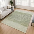 thumbnail image 1 of Addison Rugs Mayfield Premium Machine Washable Transitional Stripes Aloe Rectangle Rug, 3' x 5', 1 of 6
