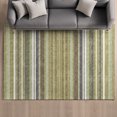 thumbnail image 1 of Addison Rugs Mayfield Premium Machine Washable Transitional Stripes Aloe Rectangle Rug, 3' x 5', 1 of 6