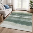 thumbnail image 1 of Addison Rugs Mayfield Premium Machine Washable Transitional Stripes Aloe Rectangle Rug, 5' x 7'6", 1 of 6