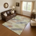 thumbnail image 1 of Addison Rugs Mayfield Premium Machine Washable Transitional Stripes Aloe Rectangle Rug, 8' X 10' Machine Washable Transitional Stripes Aloe Oversized Sherpa Throw Blanket, 1 of 7