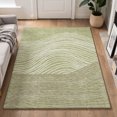 thumbnail image 1 of Addison Rugs Mayfield Premium Machine Washable Transitional Stripes Aloe Rectangle Rug, 9' x 12', 1 of 6