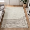 thumbnail image 1 of Addison Rugs Mayfield Premium Machine Washable Transitional Stripes Beige Rectangle Rug, 5' x 7'6", 1 of 6