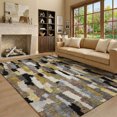 thumbnail image 1 of Addison Rugs Mayfield Premium Machine Washable Transitional Stripes Black Rectangle Rug, 3' x 5', 1 of 8