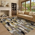 thumbnail image 1 of Addison Rugs Mayfield Premium Machine Washable Transitional Stripes Black Rectangle Rug, 5' x 7'6", 1 of 8