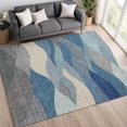 thumbnail image 1 of Addison Rugs Mayfield Premium Machine Washable Transitional Stripes Blue Rectangle Rug, 10' x 14', 1 of 6