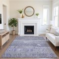 thumbnail image 1 of Addison Rugs Mayfield Premium Machine Washable Transitional Stripes Blue Rectangle Rug, 3' x 5', 1 of 7