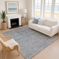 thumbnail image 1 of Addison Rugs Mayfield Premium Machine Washable Transitional Stripes Blue Rectangle Rug, 3' x 5', 1 of 6