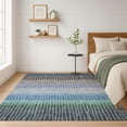 thumbnail image 1 of Addison Rugs Mayfield Premium Machine Washable Transitional Stripes Blue Rectangle Rug, 5' x 7'6", 1 of 6