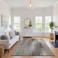 thumbnail image 1 of Addison Rugs Mayfield Premium Machine Washable Transitional Stripes Brown Rectangle Rug, 5' x 7'6", 1 of 6