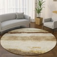 thumbnail image 1 of Addison Rugs Mayfield Premium Machine Washable Transitional Stripes Brown Round Rug, 8' x 8', 1 of 6