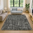 thumbnail image 1 of Addison Rugs Mayfield Premium Machine Washable Transitional Stripes Charcoal Rectangle Rug, 8' x 10', 1 of 6